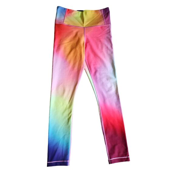 Athleta Love Proudly 7/8 Tight Multicolor Rainbow Print High Rise Powerlift - Picture 2 of 9